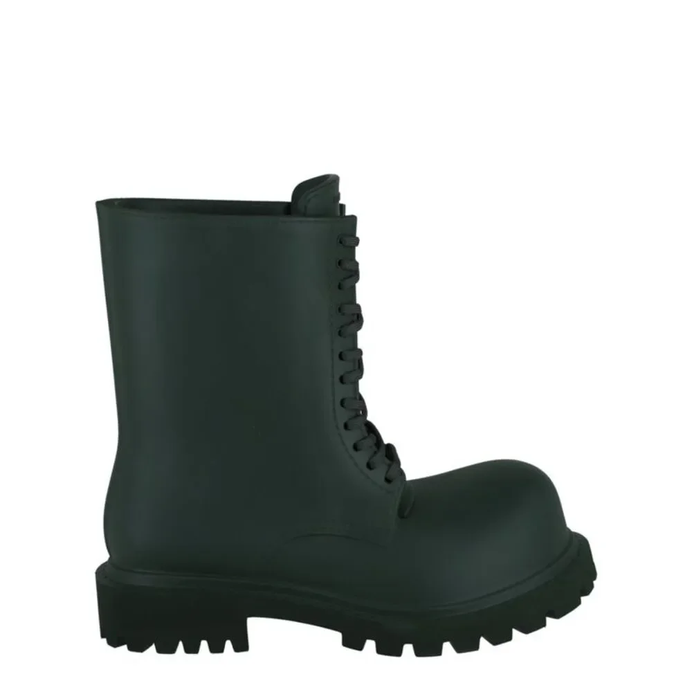 Balenciaga Steriod EVA Lace-Up Boots Green Mens